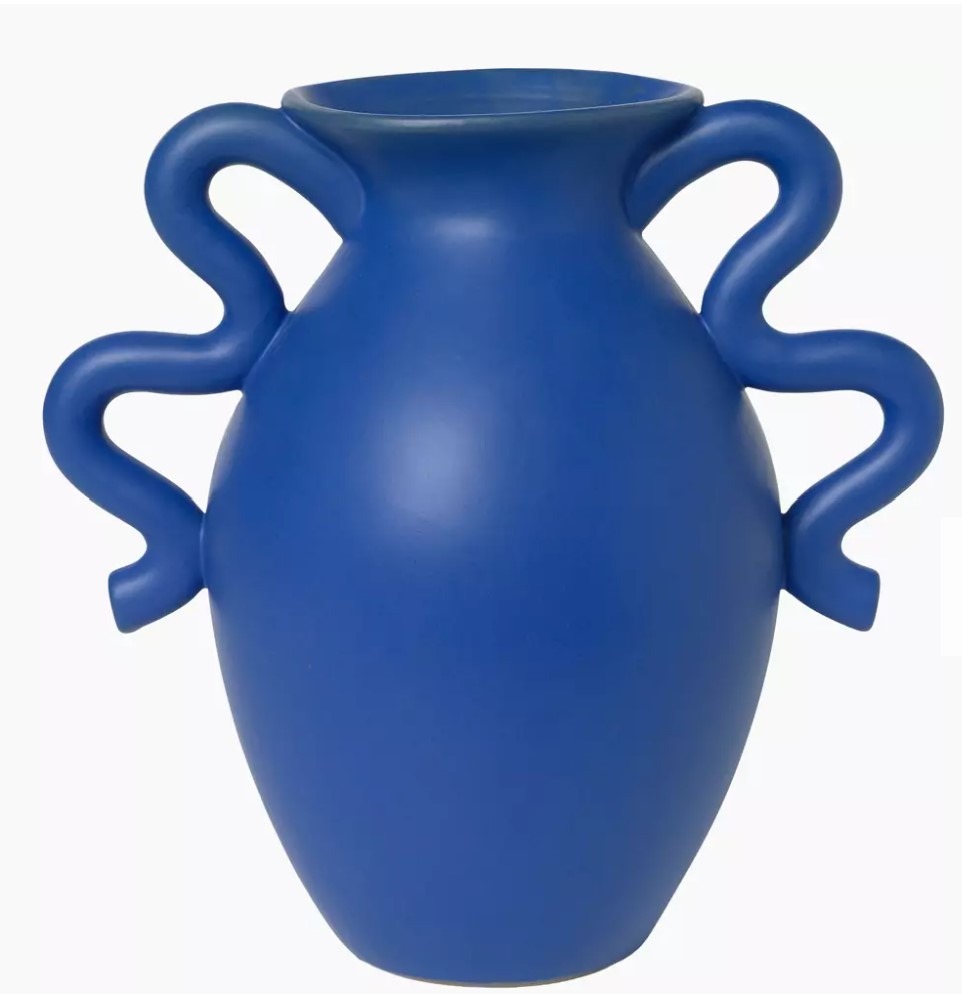 Vase Ferm Living bleu électrique