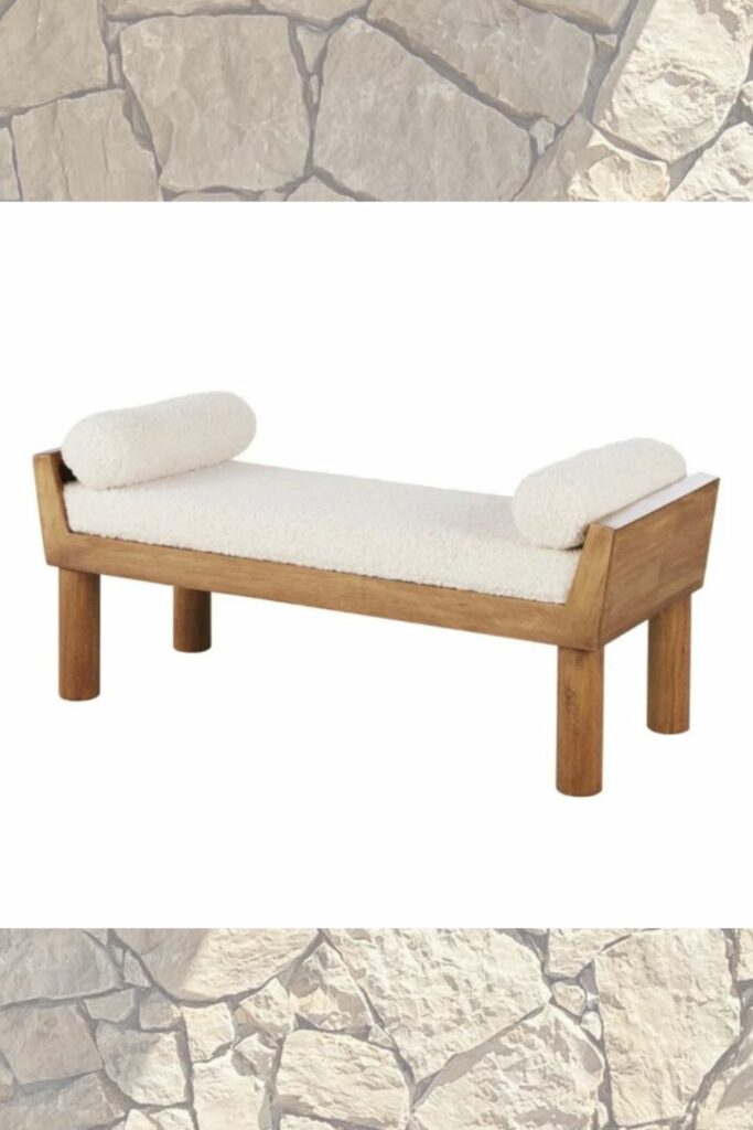 Banc tissu bouclette